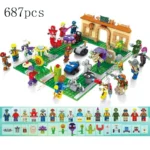 687pcs-Tree-House-Building-Blocks-Crazy-Backyard-Zombie-Attack-Set-Model-Toy-For-Children-Birthday-Gift